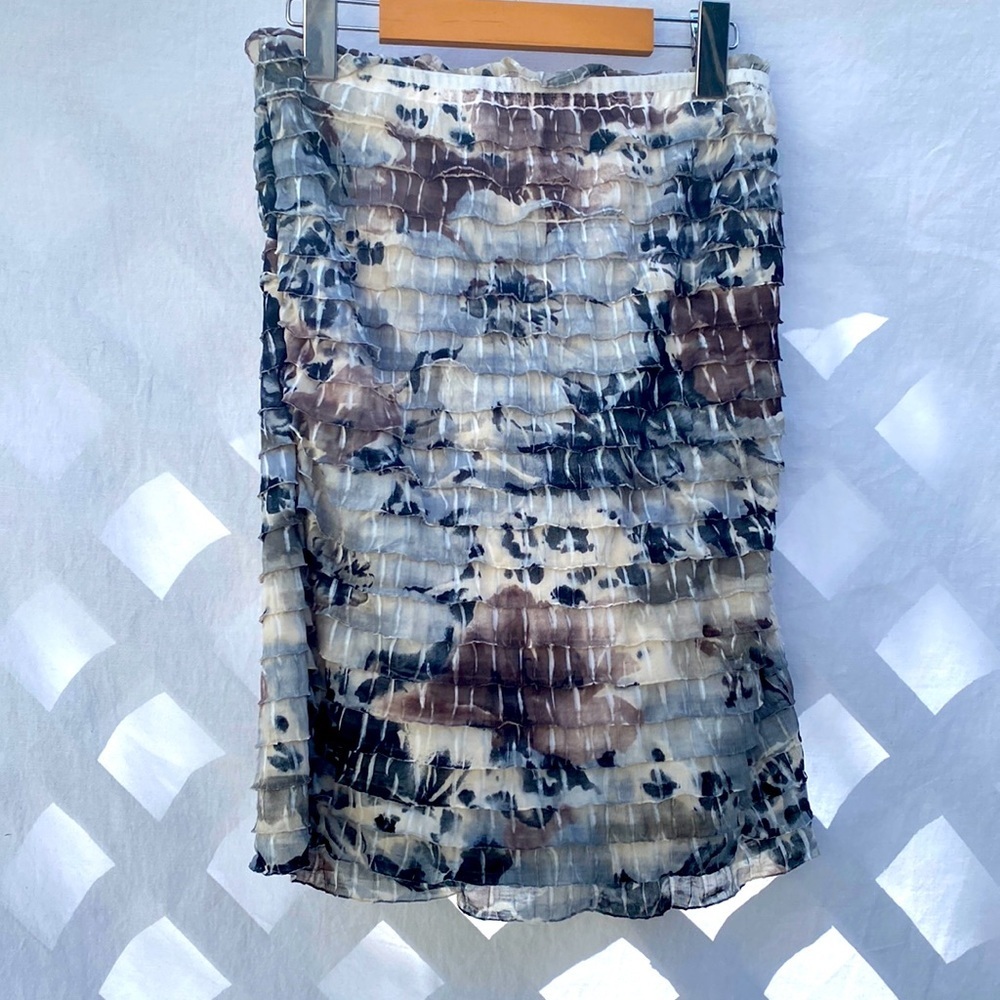 Kismet Paris Floral Ruffle Skirt